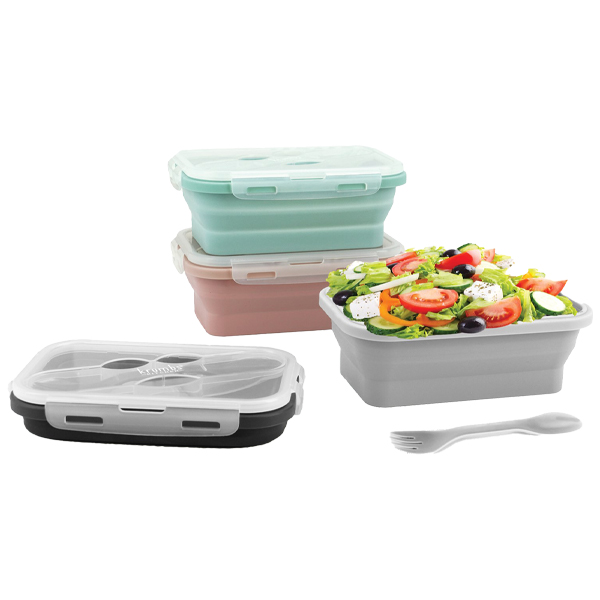 Krumbs Kitchen Essentials Silicone Lunch Container - Black