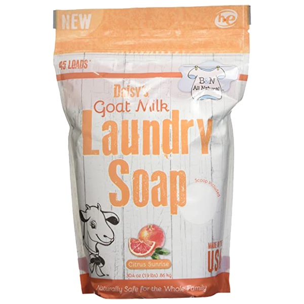 ****B &amp; N All Natural Daisy's Goat Milk Laundry Soap, Citrus Sunrise, 45 Loads