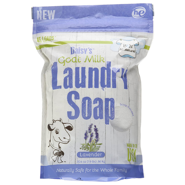 ****B &amp; N All Natural Daisy's Goat Milk Laundry Soap, Lavender, 45 Loads