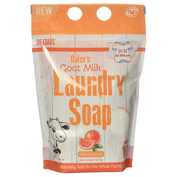 ****B &amp; N All Natural Daisy's Goat Milk Laundry Soap, Citrus Sunrise, 96 Loads