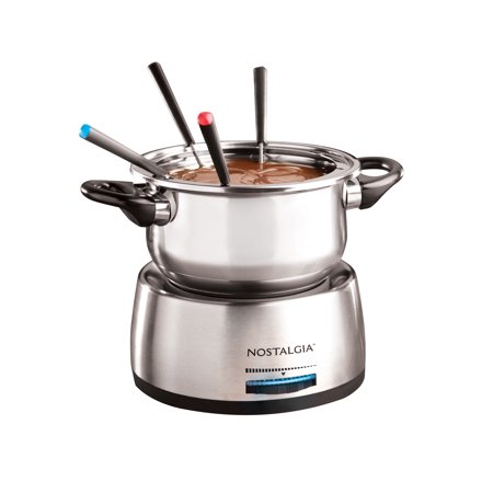 ****Nostalgia Electric Fondue Pot 6-Cup Stainless Steel
