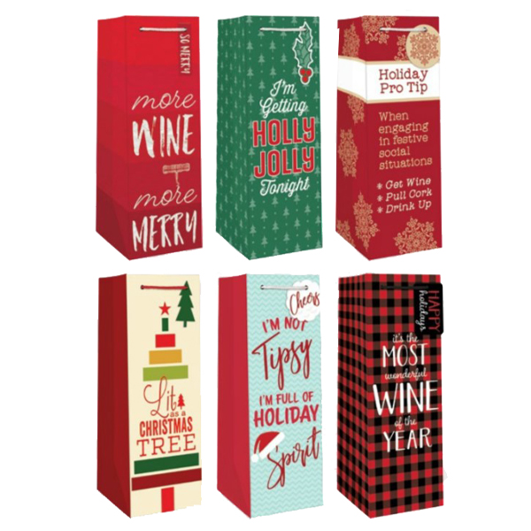 ****Edg Wine Gift Bags, Assorted