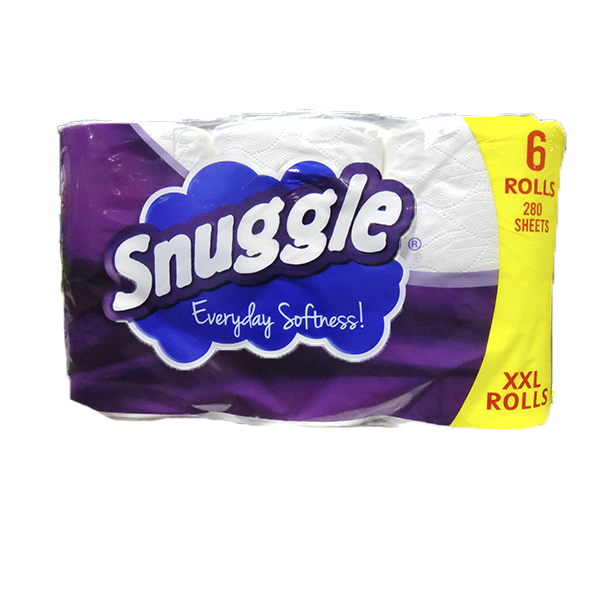Snuggle bath Tissue 6pk 280sheets 2 ply