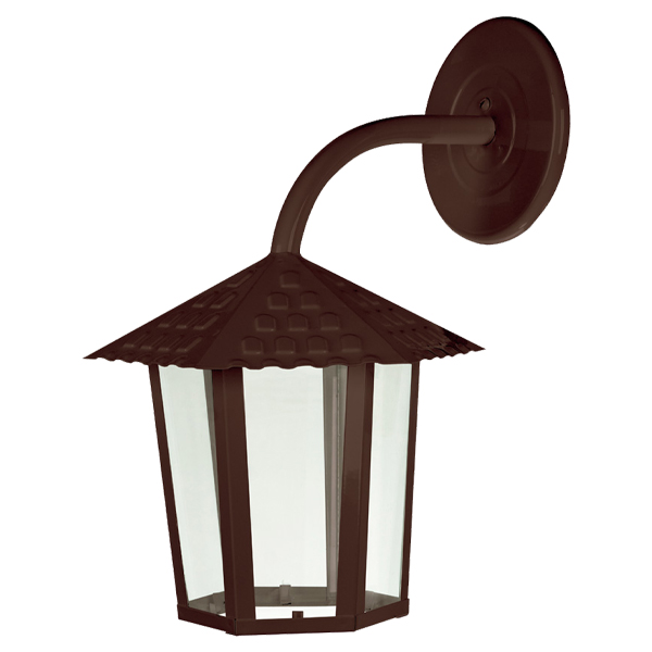 Westinghouse Wall Light Hexagonal E27 60W Brown