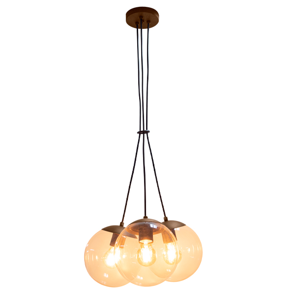 Westinghouse Pendant Lamp Aluminum 3 Globe 3xE27 60W Brown