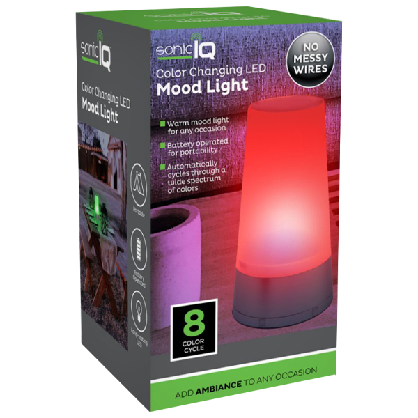 ****Sonic IQ Color Changing Led Mood Light 8ct