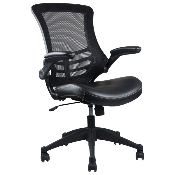 Techni Mobili Mesh Task Office Chair, Black