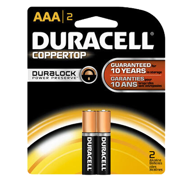 Duracell Alkaline AAA 2pk