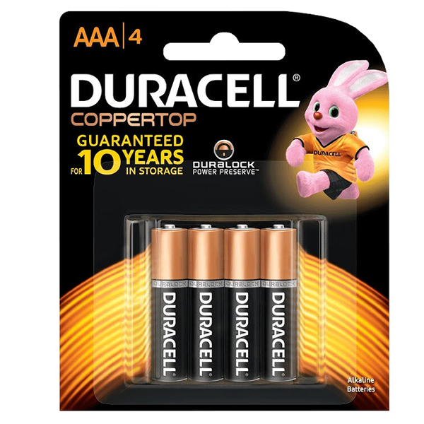 Duracell Alkaline AAA 4pk