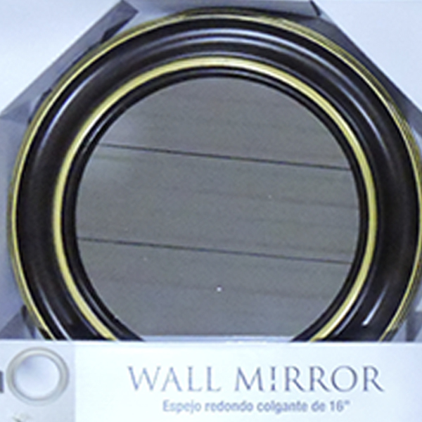 ****Karen Rhodes Collection 16-In. Wall Mirror, Brown-Gold