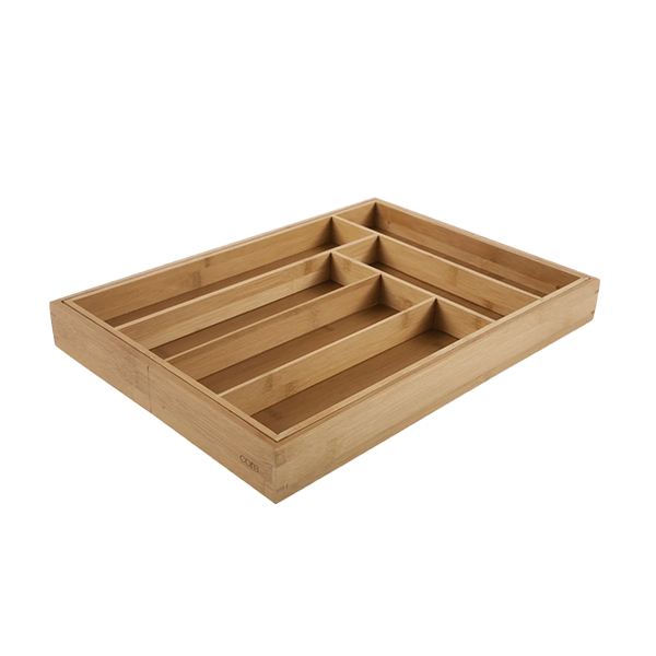 Core Bamboo Expandable Flatware Tray, Large