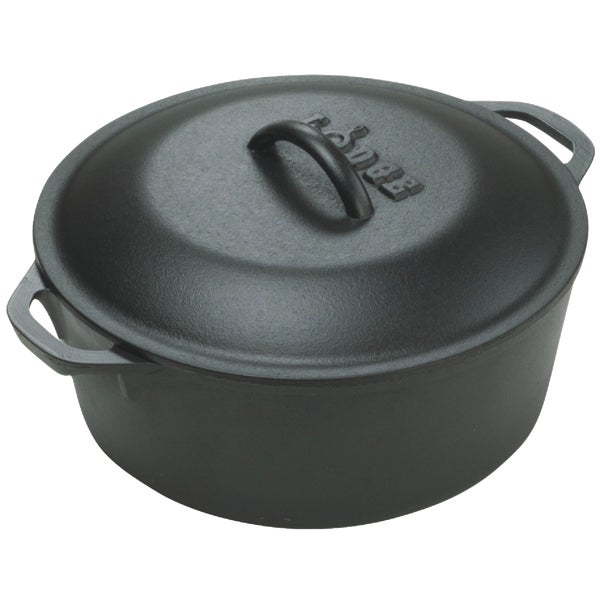 Lodge 5 Qt. Dutch Oven with Cast Iron Lid