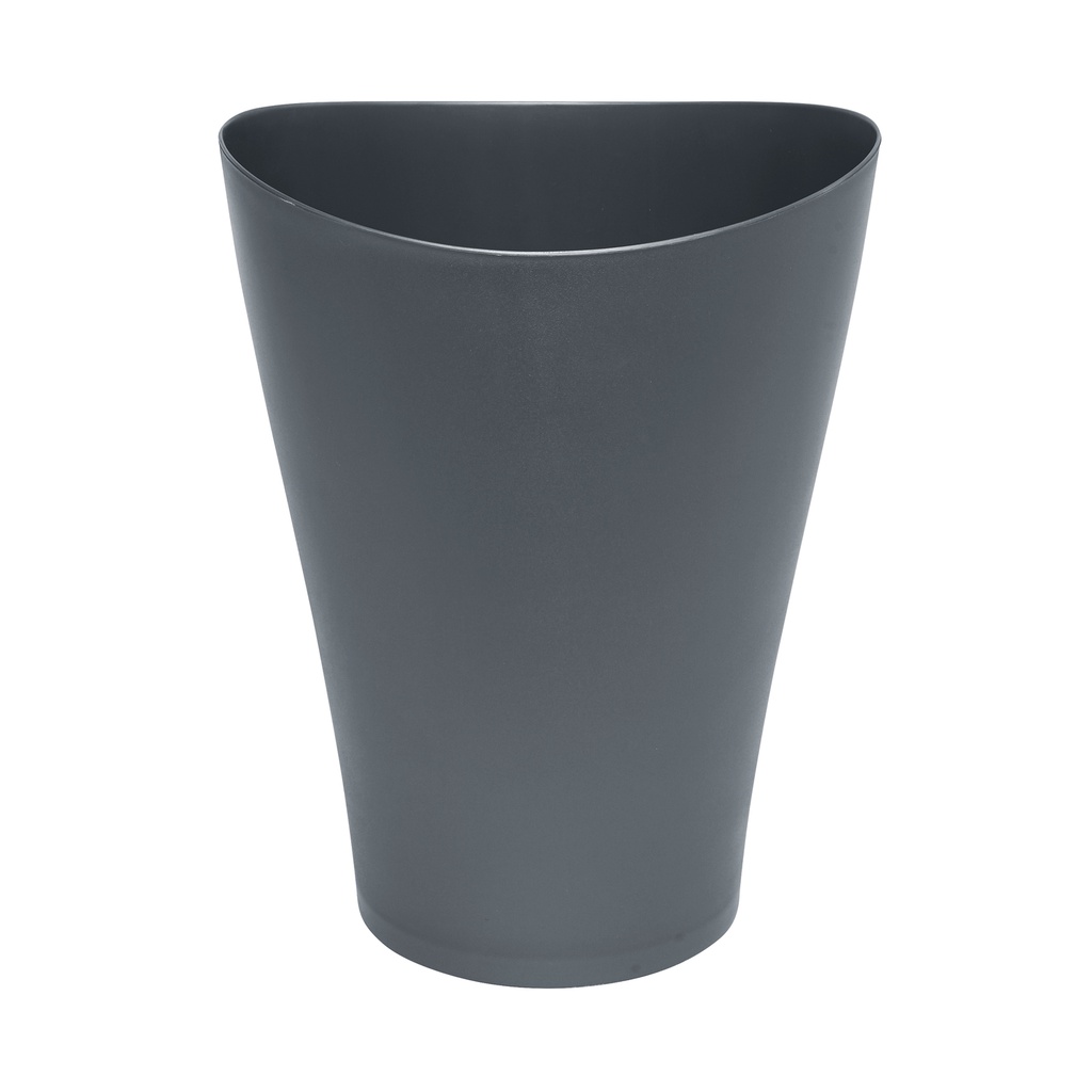 Rubbermaid Spa Works Vanity Wastebasket 9 Qt Gunmetal