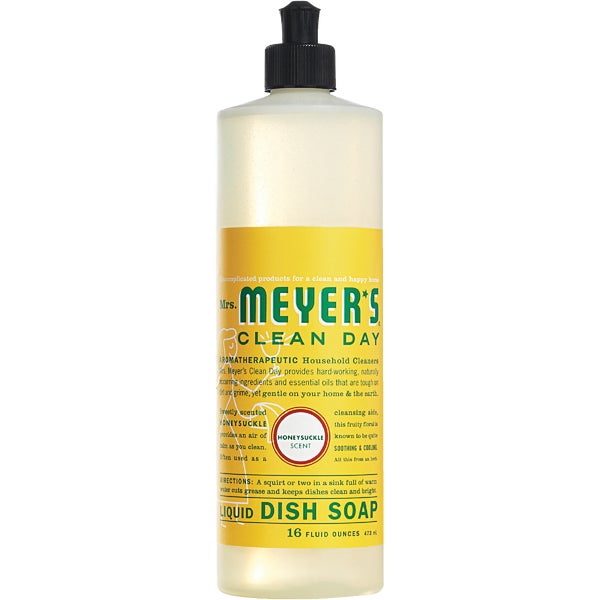 ****Mrs. Meyer's Clean Day Honeysuckle Scent Liquid Dish Soap 16 Oz