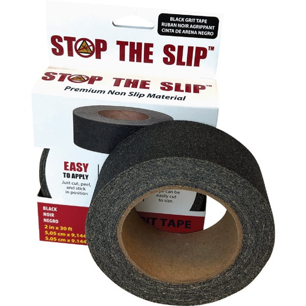 Stop The Slip Non-Slip Grit Tape 2 In. x 30 Ft. Black