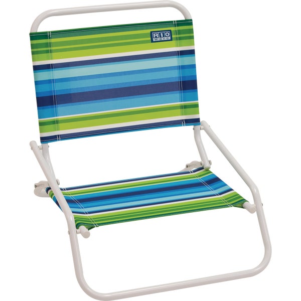 Rio Brands Folding Beach Chair, Weight Capacity 190 Lb