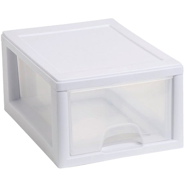 Sterilite 6 Quart Stackable Storage Drawer 8 In. x 6 In. x 12 In. White