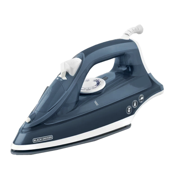 ^Black &amp; Decker TrueGlide Steam Iron, Navy Blue