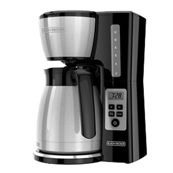 Black &amp; Decker 12-Cup Thermal Programmable Coffeemaker, Silver