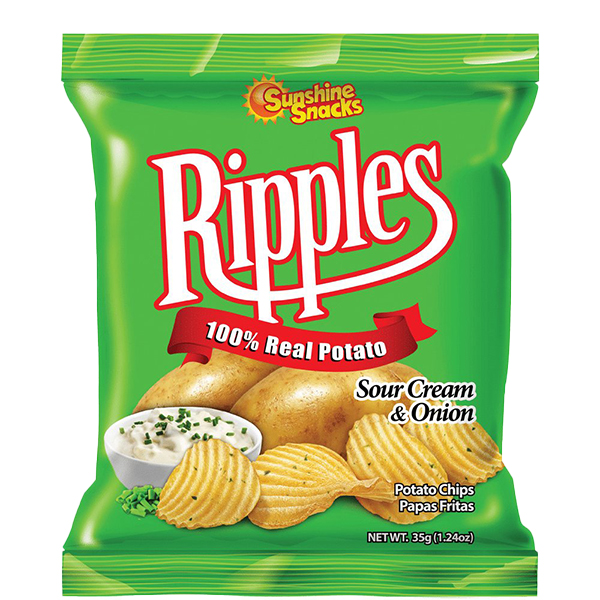 Sunshine Ripples Sour Cream &amp; Onion 35g