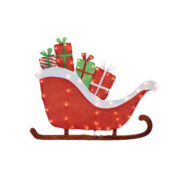 ****Candy Cane Lane 30 In. LED Sleigh Holiday Figure