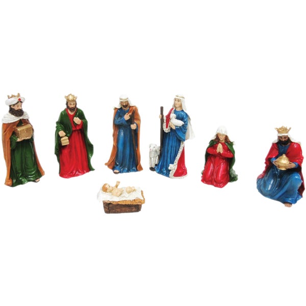 Caffco Polyresin Nativity Set (7-Piece)