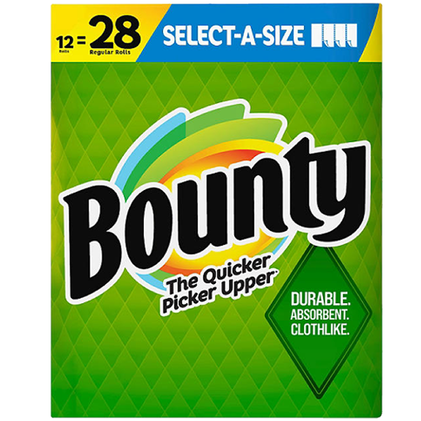 Bounty Select-A-Size Paper Towels 12-pack, 105 sheets/roll