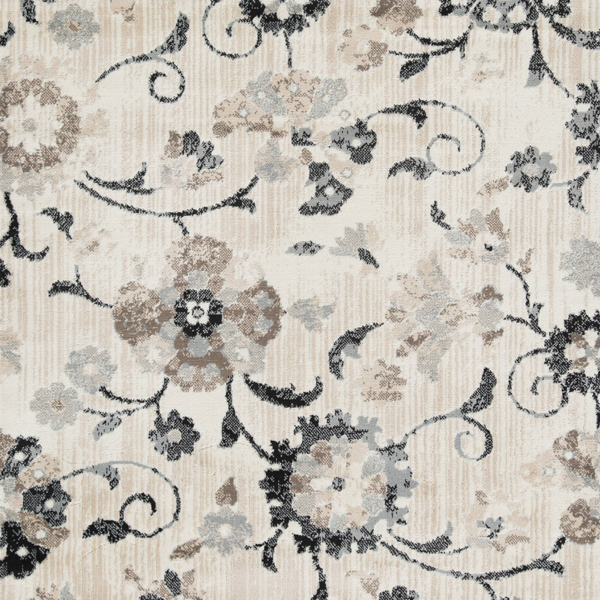 L'Baiet Rugs Grey Floral 4'x6'