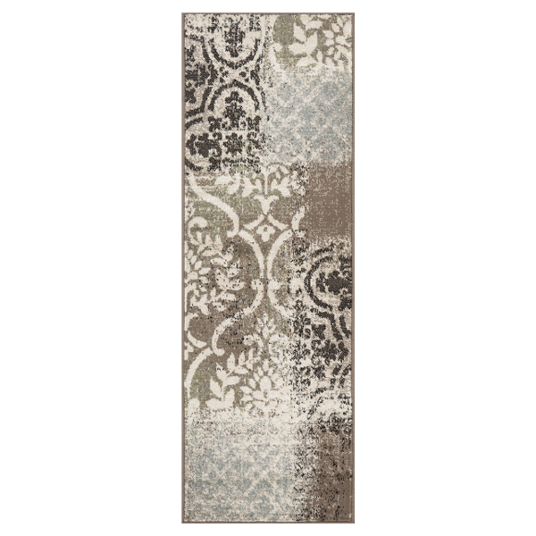 L'Baiet Rugs Brown Distressed 2'x6'