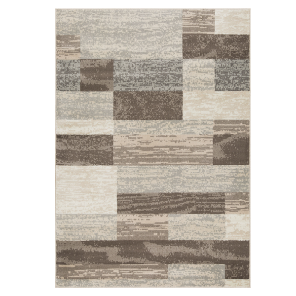 L'Baiet Rugs Brown Striped 4'x6'