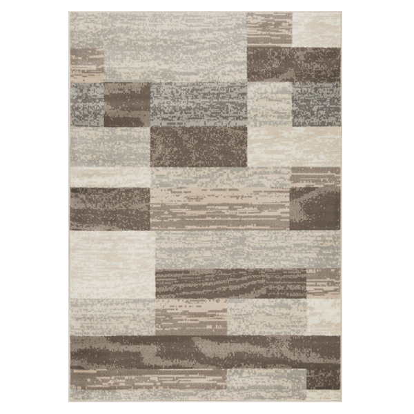 L'Baiet Rugs Brown Striped 8'x10'