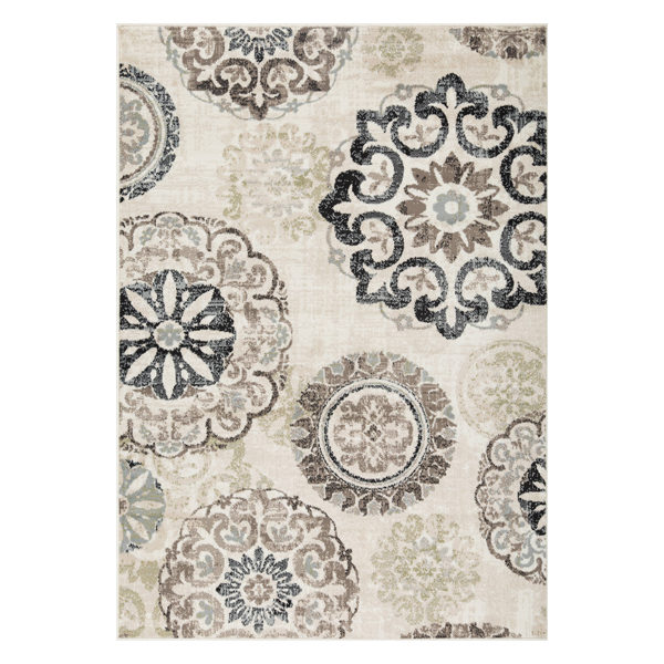 L'Baiet Rugs Beige Mid-Century 4'x6'