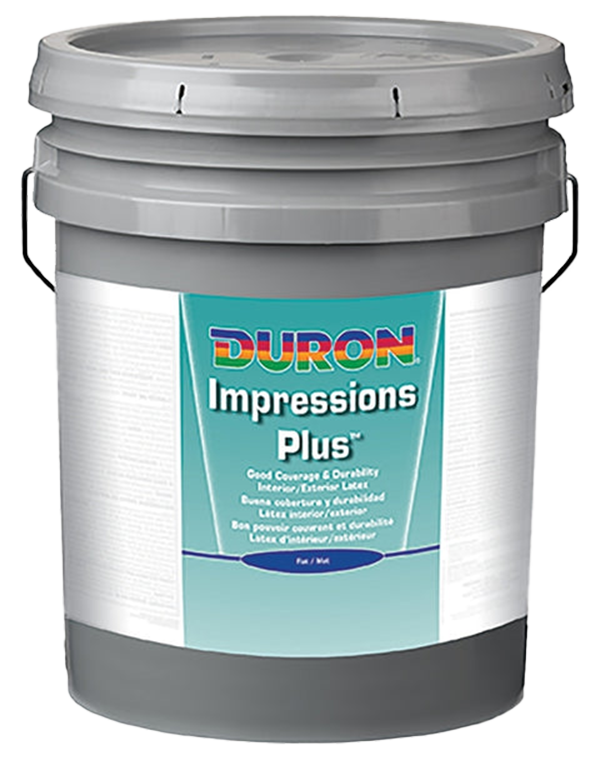 ****Duron Impressions Plus Int/ Ext Satin White Base 5 Gal