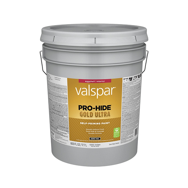 Valspar Pro-Hide Gold Ultra Zero VOC Latex Eggshell Interior Wall Paint, Tint Base, 5 Gal.