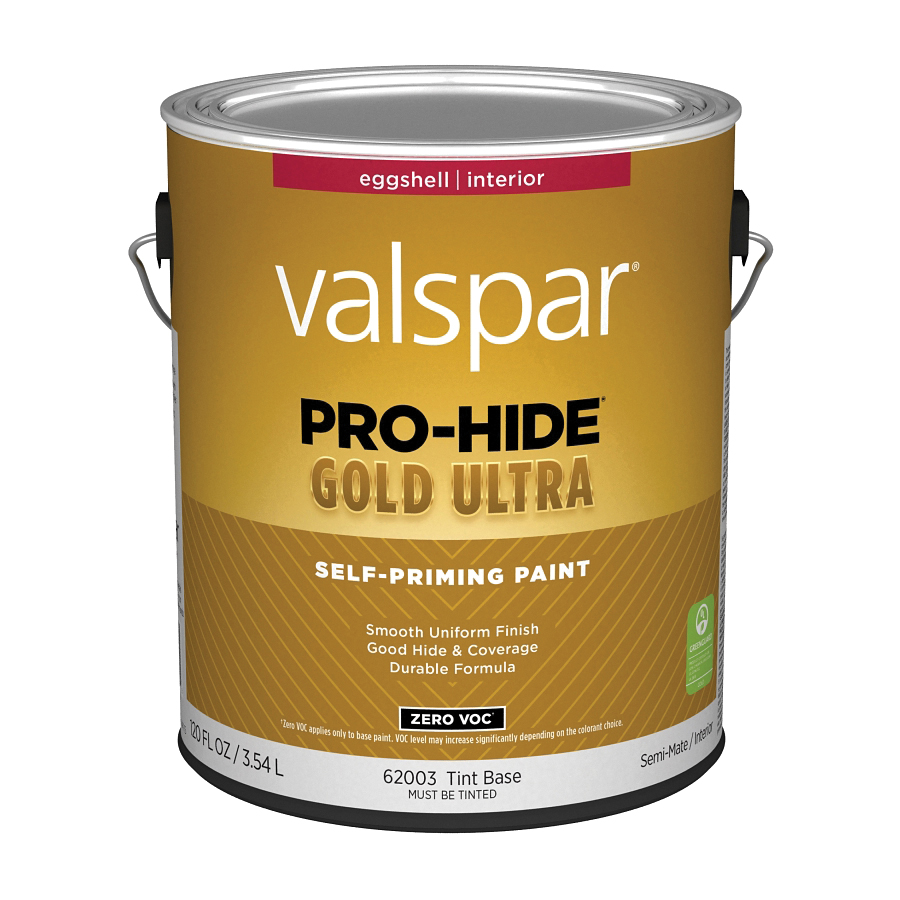 Valspar Pro-Hide Gold Ultra Zero VOC Latex Eggshell Interior Wall Paint, Tint Base, 1 Gal.