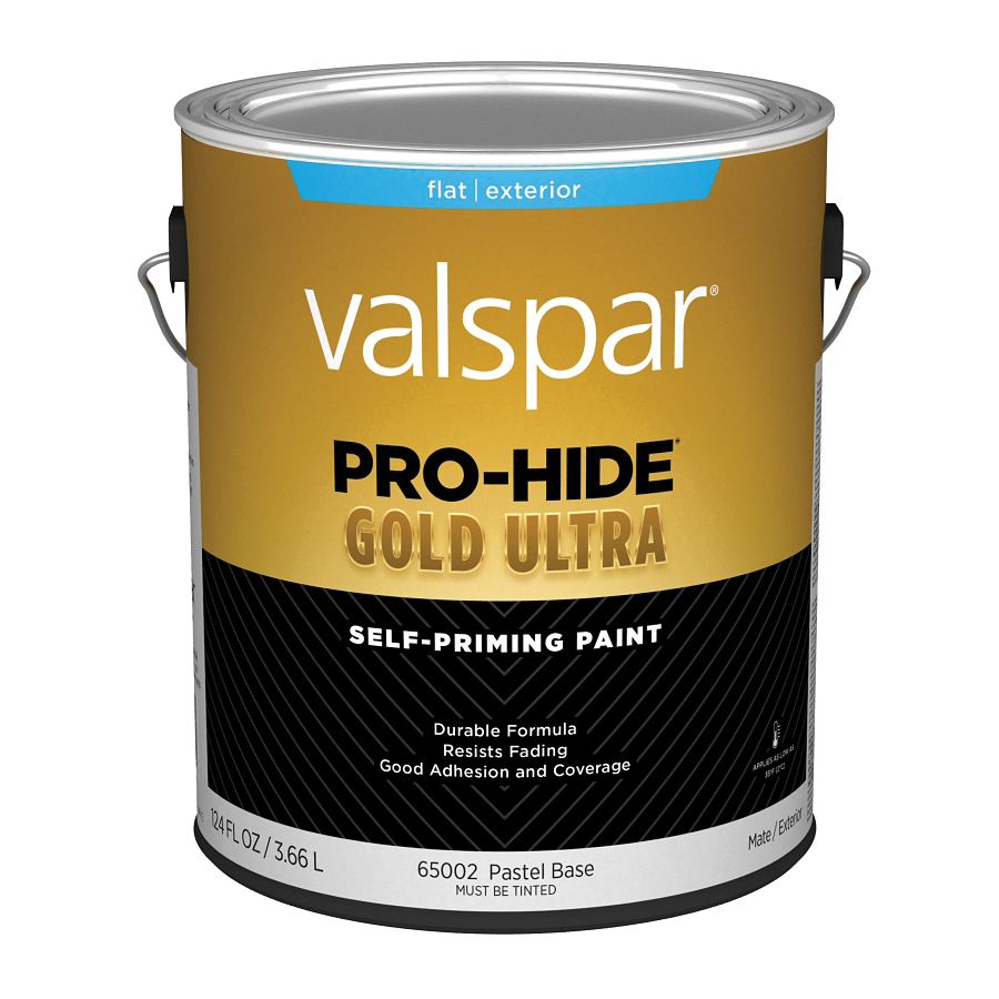 ****Valspar Pro-Hide Gold Ultra Latex Flat Exterior House Paint, Pastel Base, 1 Gal.