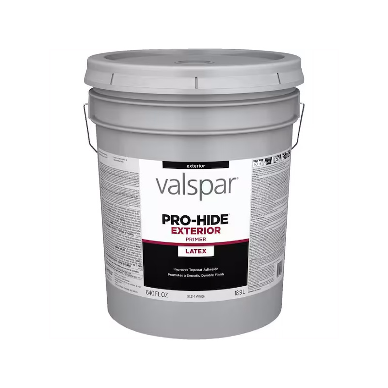 Valspar Pro-Hide White Exterior Primer, 5 Gal.