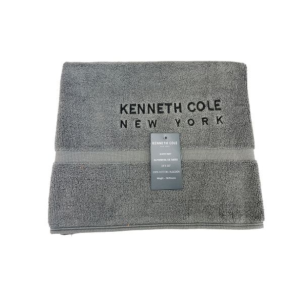 Kenneth Cole Bath Mat 18x30 In. Dark Grey
