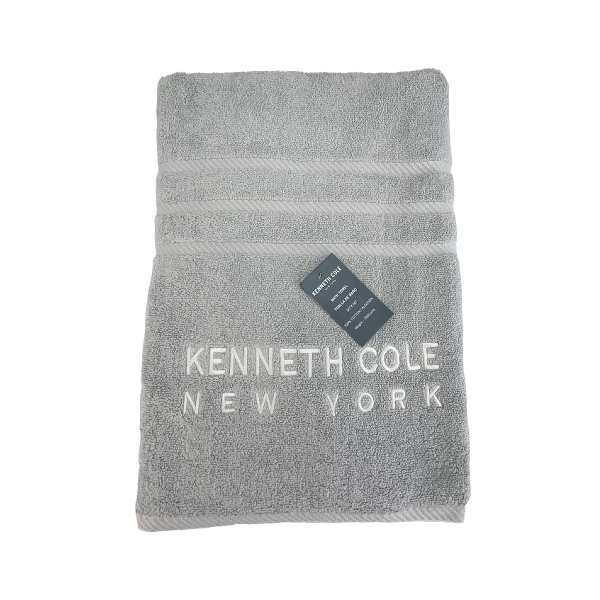 Kenneth Cole Bath Towel 30x60in Silver