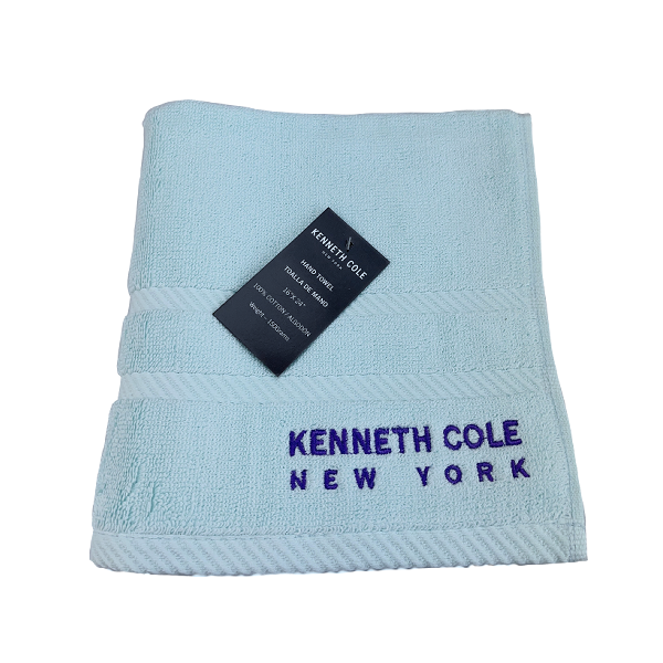 ****Kenneth Cole Hand Towel 16x24in Baby Blue