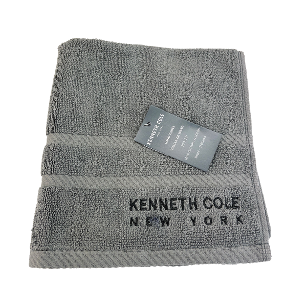 ****Kenneth Cole Hand Towel 16x24in Medium Grey