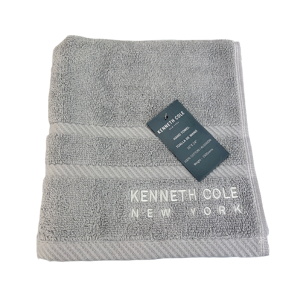 ****Kenneth Cole Hand Towel 16x24in Silver