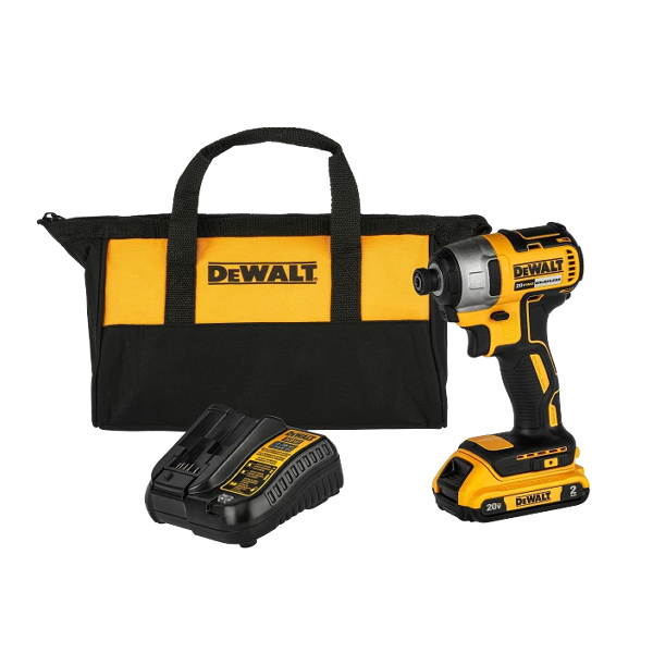 DeWalt 20V MAX Cordless 1/4-In. (6.35mm) Impact Driver Kit