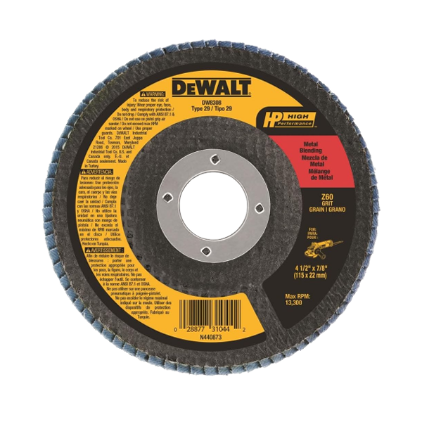 ****DeWalt Z60 Zirconia Flap Disc 4-1/2 x 7/8-In.