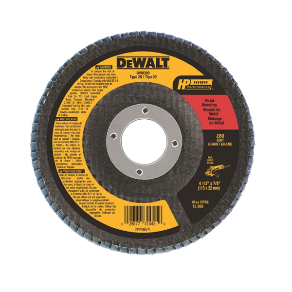 ****DeWalt Z80 Zirconia Flap Disc 4-1/2 x 7/8-In.