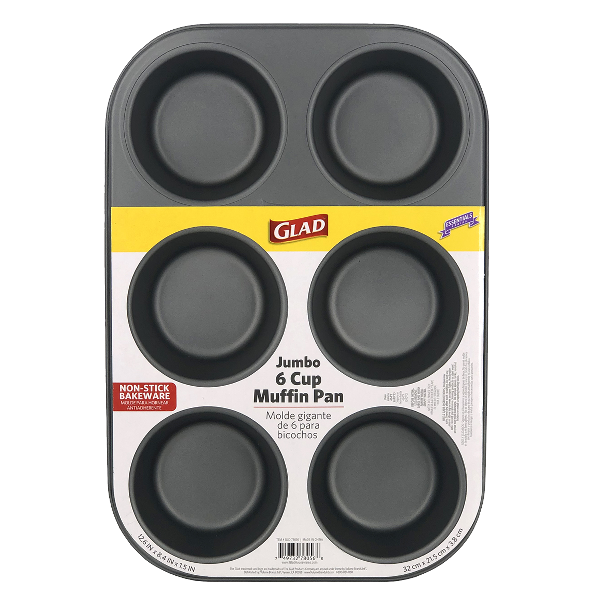 Glad Essential 6-Cup Muffin Pan 12.6x8.4x1.5in