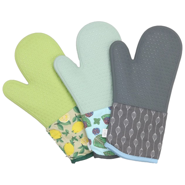 Krumbs Kitchen Farmhouse Collection Oven Mitts - Lemon