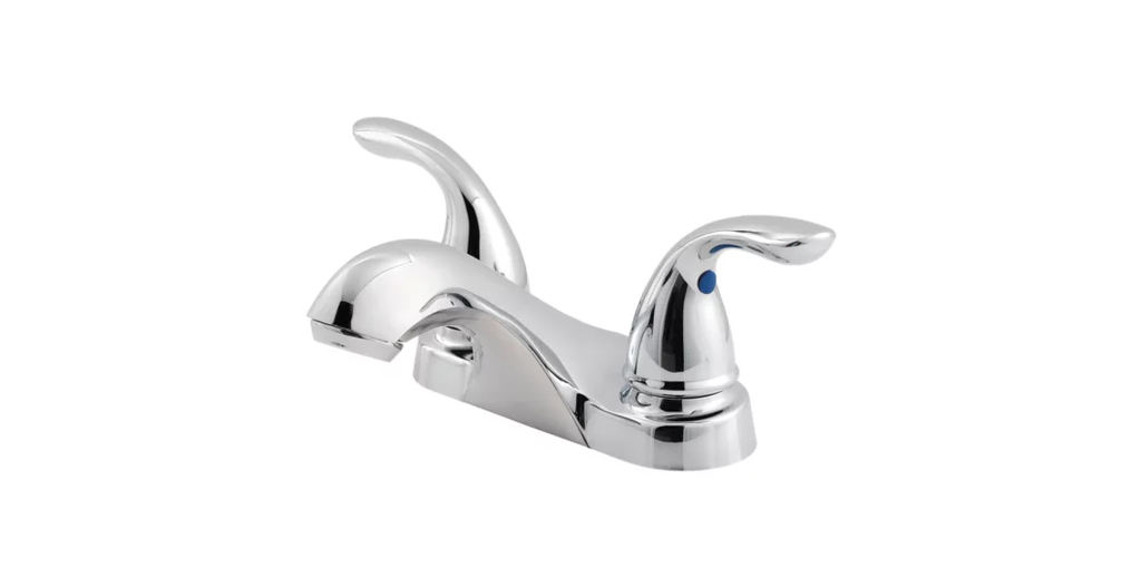 Pfister Pfirst Series 2-Handle 4-In. Centerset Bathroom Faucet, Polished Chrome