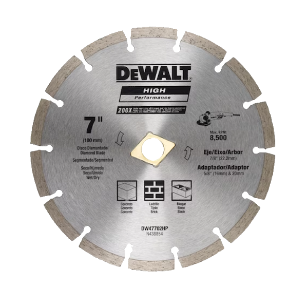 ****Dewalt High Performance Diamond Blade Segmented 180mm 7 In.