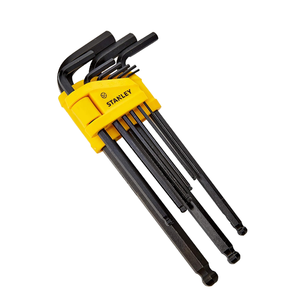 ****Stanley 9 Piece Metric Round End Long Hex Key Set